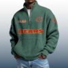 Bears Est 1920 Stand Collar Half Zip Waffle Sweatshirt 3