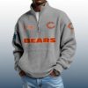 Bears Est 1920 Stand Collar Half Zip Waffle Sweatshirt 4