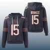 Bears Rome Odunze 15 Waffle Hoodie