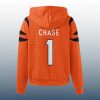 Bengals JaMarr Chase 1 Waffle Hoodie 3
