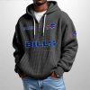 Bills Est 1959 Half Zip Waffle Hoodie2