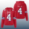 Bills James Cook III 4 Waffle Hoodie 2