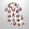 Black Santa Claus Afro American Christmas Santa Satin Pajama Set