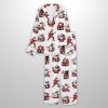Black Santa Claus Afro American Christmas Santa Satin Pajama Set 3