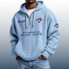 Blue Jays Est 1977 Quarter Zip Waffle Hoodie