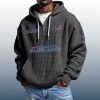 Blue Jays Est 1977 Quarter Zip Waffle Hoodie 2