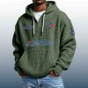 Blue Jays Est 1977 Quarter Zip Waffle Hoodie 3