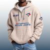Blue Jays Est 1977 Quarter Zip Waffle Hoodie 6