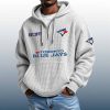 Blue Jays Est 1977 Quarter Zip Waffle Hoodie 8