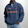 Boise State Est 1933 Waffle Stand Collar Half Zip Sweatshirt