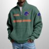 Boise State Est 1933 Waffle Stand Collar Half Zip Sweatshirt 3