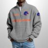 Boise State Est 1933 Waffle Stand Collar Half Zip Sweatshirt 4