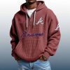 Braves Est 1871 Quarter Zip Waffle Hoodie 2