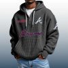 Braves Est 1871 Quarter Zip Waffle Hoodie 3