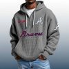 Braves Est 1871 Quarter Zip Waffle Hoodie 6