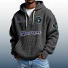 Brewers Est 1969 Quarter Zip Waffle Hoodie 2