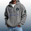 Brewers Est 1969 Quarter Zip Waffle Hoodie 5