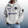 Brewers Est 1969 Quarter Zip Waffle Hoodie 8