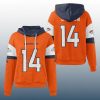 Broncos Courtland Sutton 14 Waffle Hoodie