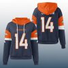 Broncos Courtland Sutton 14 Waffle Hoodie 2