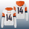 Broncos Courtland Sutton 14 Waffle Hoodie 3