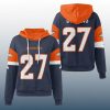 Broncos JK Dobbins 27 Waffle Hoodie 2