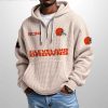 Browns Est 1944 Half Zip Waffle Hoodie