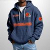 Browns Est 1944 Half Zip Waffle Hoodie3