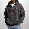 Buccaneers Est 1974 Half Zip Waffle Hoodie1