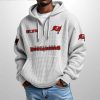 Buccaneers Est 1974 Half Zip Waffle Hoodie4