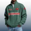 Buccaneers Est 1974 Stand Collar Half Zip Waffle Sweatshirt 4