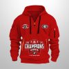 Bulldogs 2025 Back To Back SEC Champions Quarter Zip Hoodie 2