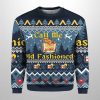 Call Me Old Fashioned Christmas Ugly Sweater 2