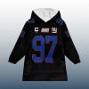 Captain DL 97 Giants Football Unisex Blanket Hoodie 2