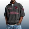 Cardinals Est 1898 Waffle Stand Collar Half Zip Polo Shirt 2