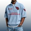 Cardinals Est 1898 Waffle Stand Collar Half Zip Polo Shirt 3