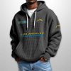 Chargers Est 1959 Half Zip Waffle Hoodie1