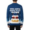 Cheeky Santa Loves To Go Down Ugly Christmas Sweater 2