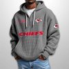 Chiefs Est 1959 Half Zip Waffle Hoodie2