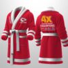 Chiefs Est 1960 4X Champions Bathrobe 3