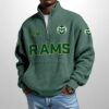 Colorado State Est 1893 Waffle Stand Collar Half Zip Sweatshirt