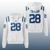 Colts Jonathan Taylor 28 Waffle Hoodie 2