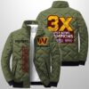 Commanders Est 1932 3X Champions Winter Warm Quilted Jacket 2