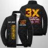 Commanders Est 1932 3X Champions Winter Warm Quilted Jacket 3