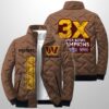 Commanders Est 1932 3X Champions Winter Warm Quilted Jacket 4