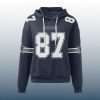 Cowboys Jake Ferguson 87 Waffle Hoodie 2