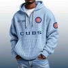 Cubs Est 1876 Quarter Zip Waffle Hoodie
