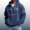 Cubs Est 1876 Quarter Zip Waffle Hoodie 2