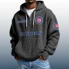 Cubs Est 1876 Quarter Zip Waffle Hoodie 3