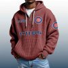 Cubs Est 1876 Quarter Zip Waffle Hoodie 7